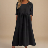Lunessa | Eleganta A-līnijas kleita ikdienas komfortam
