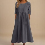 Lunessa | Eleganta A-līnijas kleita ikdienas komfortam