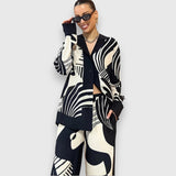 Raminta™ | Divdaļīgs komplekts ar elegantu ģeometrisku dizainu