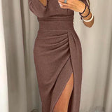 Natália - Elegants kleita ar atklātiem pleciem