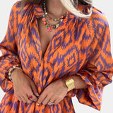 Yasmine | Mono Mini volāni un ikat raksts
